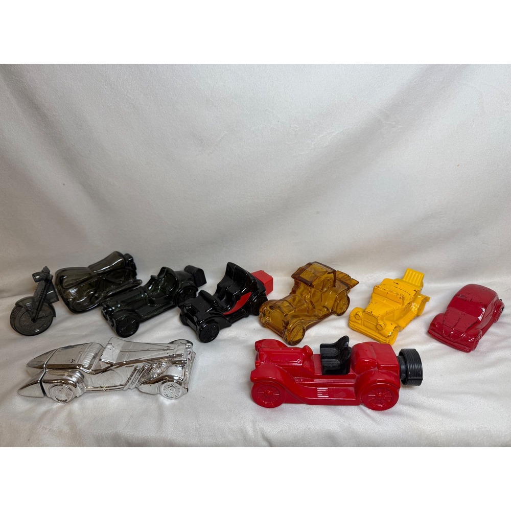 Vintage Avon Car Decanter Lot Volkswagen Packard Duesenberg Straight Eight